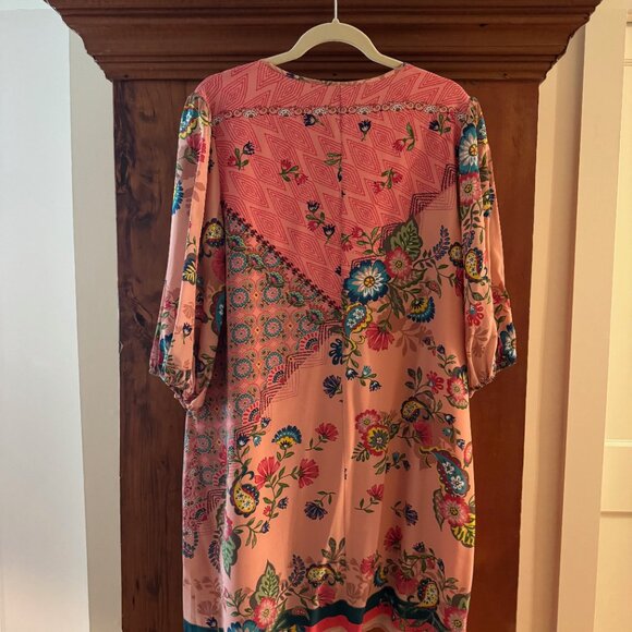 Johnny Was - Lakshmi Silk Mini Dress - Mother’s Collection L - Picture 4 of 5